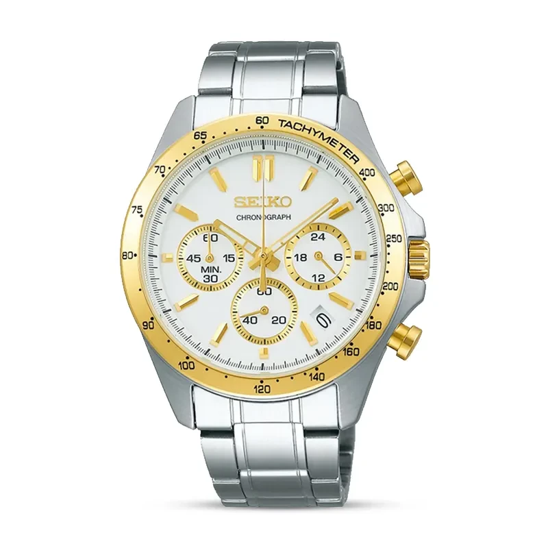 Seiko Spirit Chronograph White Dial Men’s Watch | SBTR024